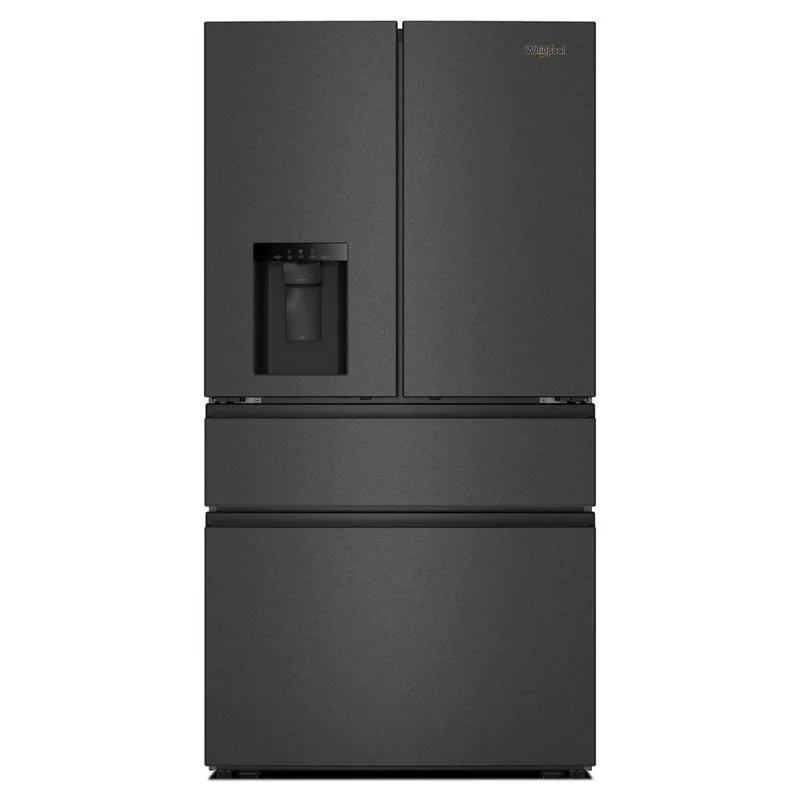 Whirlpool - 36 Inch 29.8 cu. ft French Door Refrigerator in Black Stainless - WRMF3536SV Black Stainless