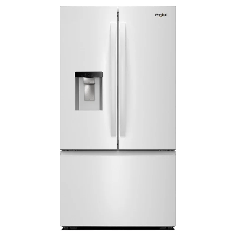 Whirlpool - 36 Inch 30 cu. ft French Door Refrigerator in White - WRFF3536SW White