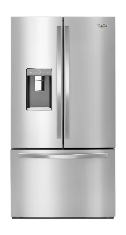 Whirlpool - 36 Inch 31.53 cu. ft French Door Refrigerator in Stainless - WRF993FIFM Stainless