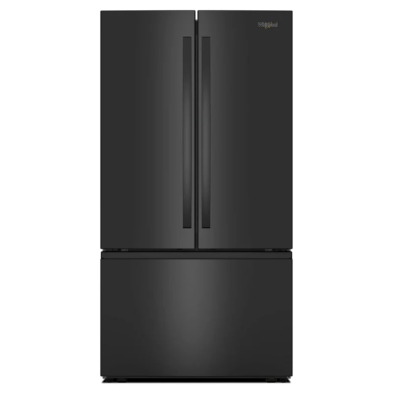 Whirlpool - 36 Inch 31 cu. ft French Door Refrigerator in Black - WRFF3136SB Black