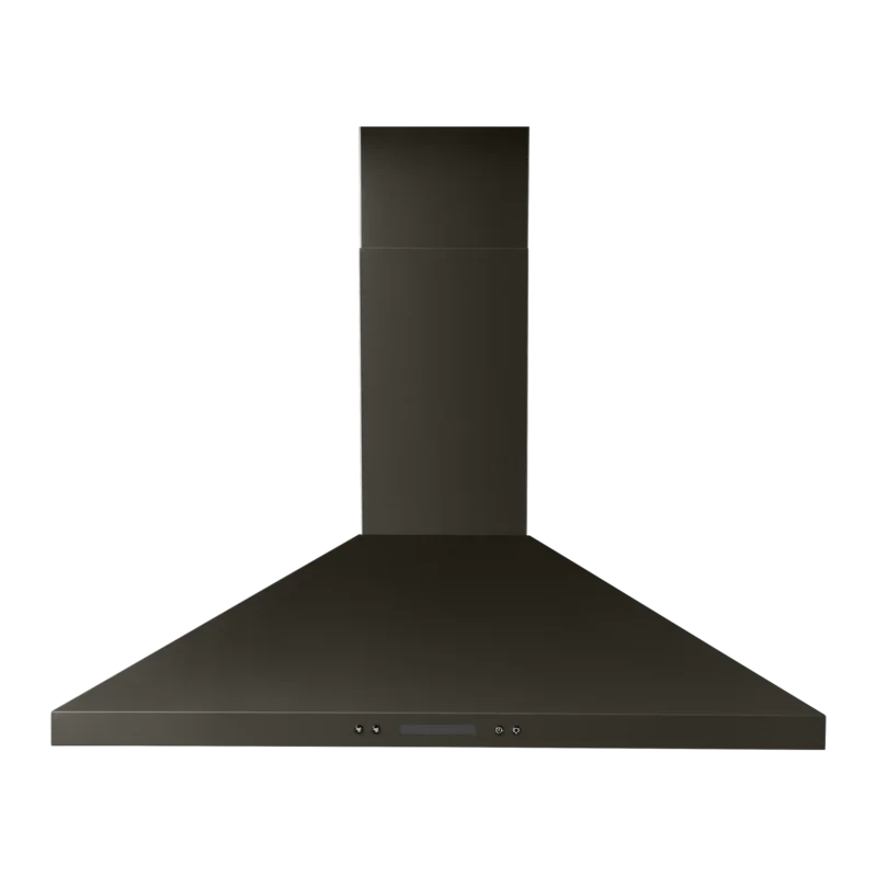 Whirlpool - 36 Inch 400 CFM Wall Mount and Chimney Range Vent in Black Stainless - WVW93UC6LV Black Stainless