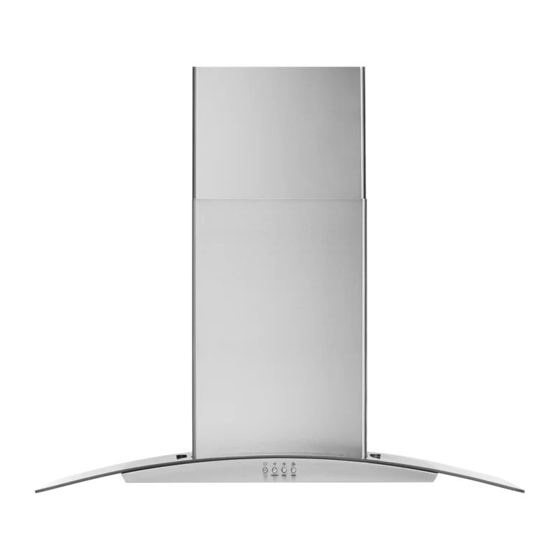 Whirlpool - 36 Inch 400 CFM Wall Mount and Chimney Range Vent in Stainless - WVW51UC6LS Stainless