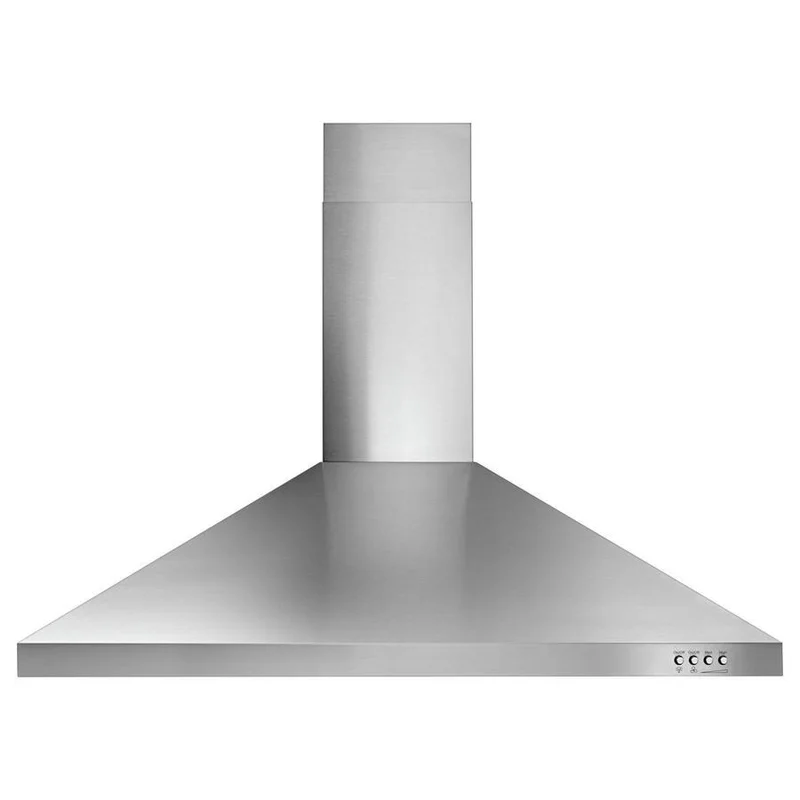 Whirlpool - 36 Inch 400 CFM Wall Mount and Chimney Range Vent in Stainless - WVW53UC6FS Stainless