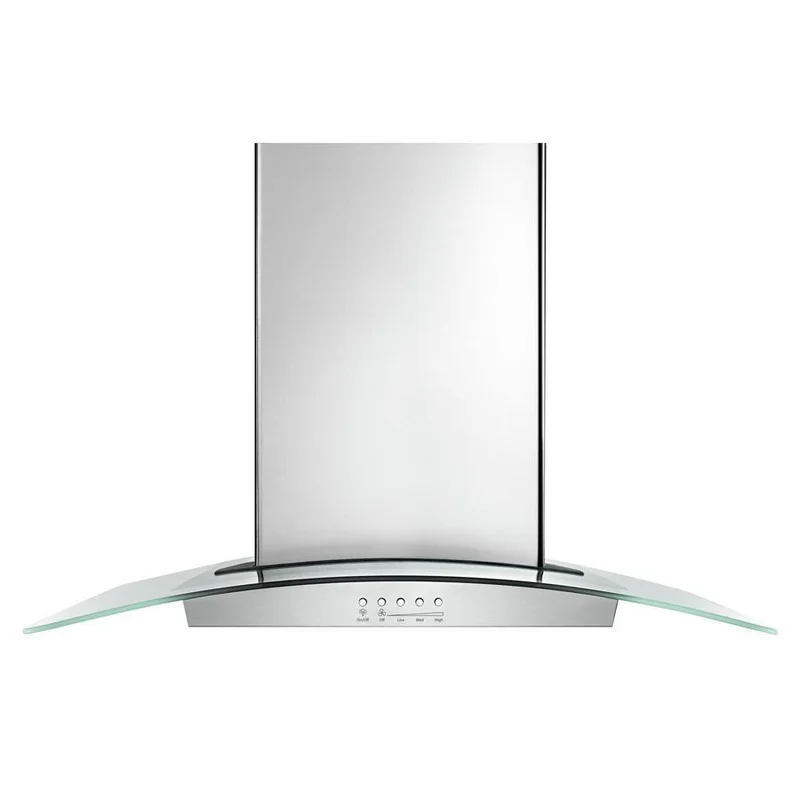 Whirlpool - 36 Inch 400 CFM Wall Mount and Chimney Range Vent in Stainless - WVW75UC6DS Stainless