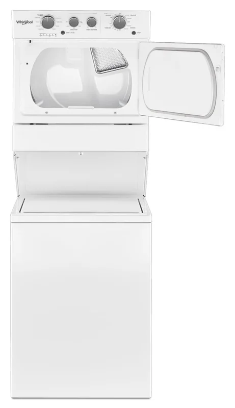 Whirlpool - 4.0 cu. ft. Washer and 5.9 cu. ft. Dryer Electric Laundry Center in White - YWET4027HW White