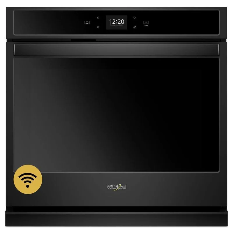 Whirlpool - 4.3 cu. ft Single Wall Oven in Black - WOS51EC7HB Black