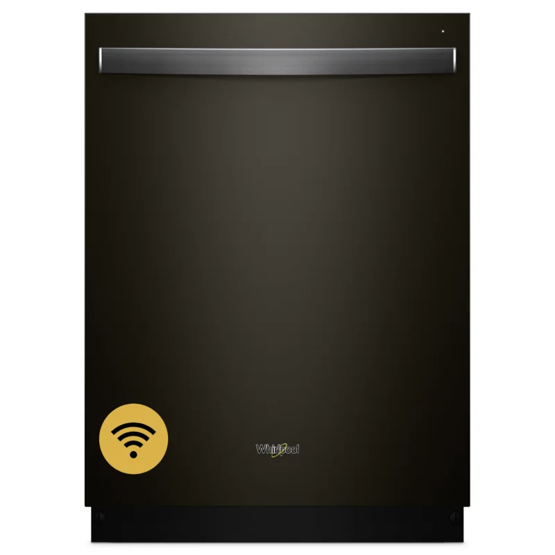 Whirlpool - 47 dBA Built In Dishwasher in Black Stainless - WDT975SAHV Black Stainless