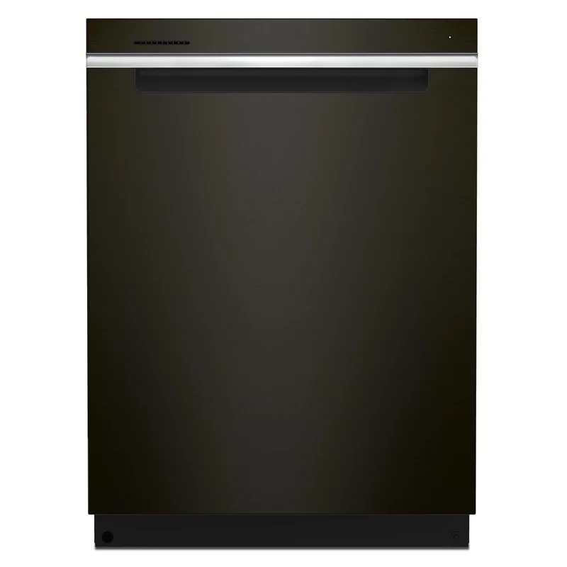 Whirlpool - 47 dBA Built In Dishwasher in Black Stainless - WDTA50SAKV Black Stainless