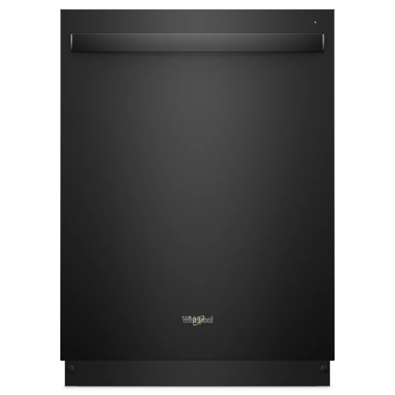 Whirlpool - 47 dBA Built In Dishwasher in Black - WDT970SAHB Black