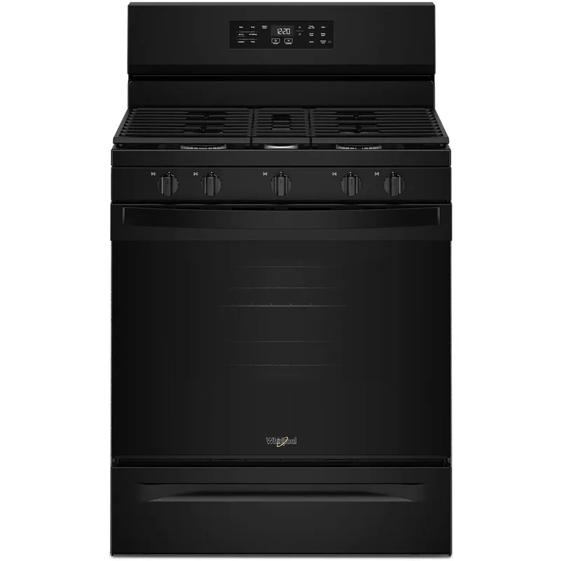 Whirlpool - 5.0 cu. ft Gas Range in Black - WFGS4530SB Black
