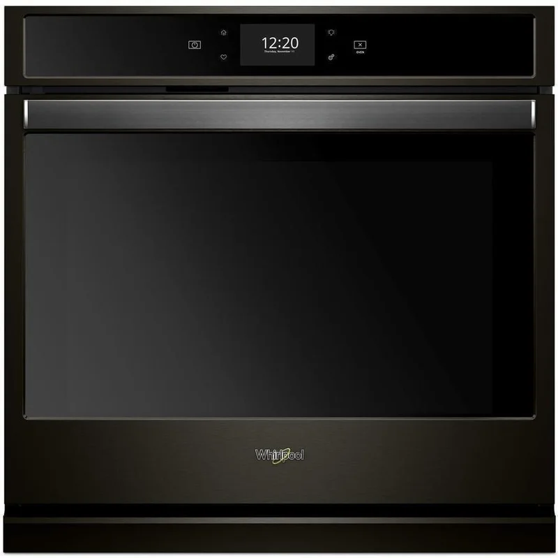 Whirlpool - 5.0 cu. ft Single Wall Oven in Black Stainless - WOS72EC0HV Black Stainless