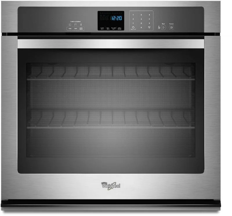 Whirlpool - 5.0 cu. ft Single Wall Oven in Stainless Steel - WOS51EC0HS Stainless