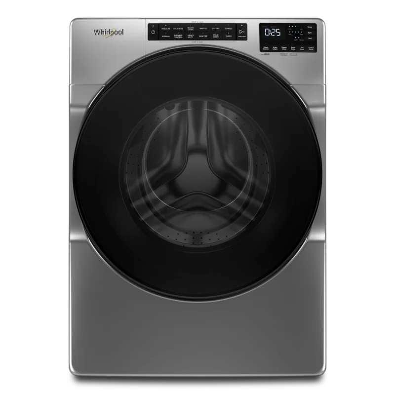 Whirlpool - 5.2 cu. Ft Front Load Washer in Grey - WFW5605MC CHROME SHADOW