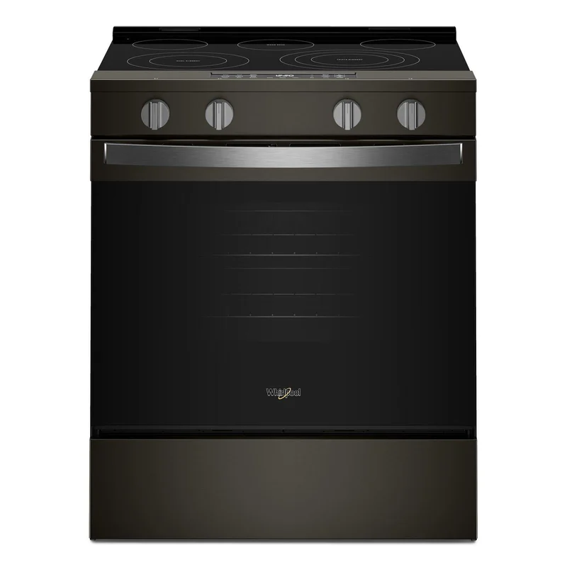 Whirlpool - 5.3 cu. ft  Electric Range in Black Stainless - YWSES5030SV Black Stainless