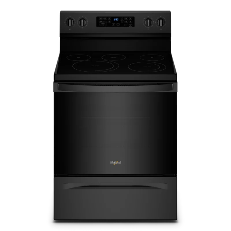 Whirlpool - 5.3 cu. ft  Electric Range in Black - YWFE550S0LB Black