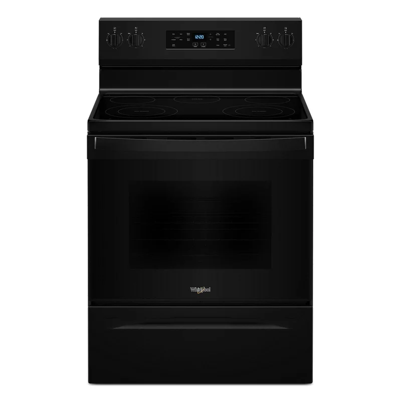 Whirlpool - 5.3 cu. ft  Electric Range in Black - YWFES3330RB Black
