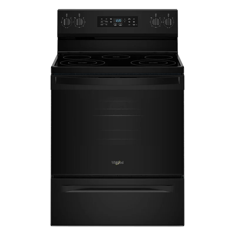 Whirlpool - 5.3 cu. ft  Electric Range in Black - YWFES4530SB Black