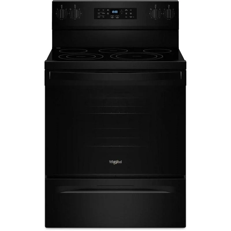 Whirlpool - 5.3 cu. ft  Electric Range in Black - YWFES5030RB Black