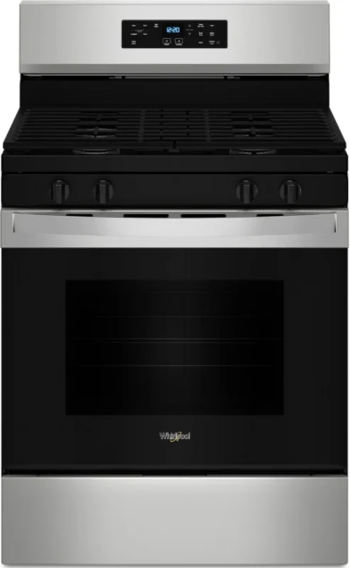 Whirlpool - 5.3 cu. ft Gas Range in Stainless - WFGS3530RS Stainless