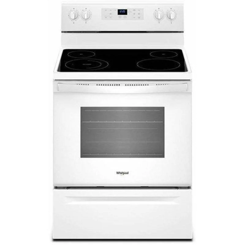 Whirlpool - 5.3 cu. ft Rear Control Electric Range in White - YWFE510S0HW White