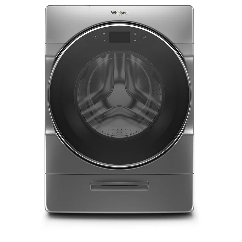 Whirlpool - 5.8 cu. Ft Front Load Washer in Chrome Shadow - WFW9620HC Grey