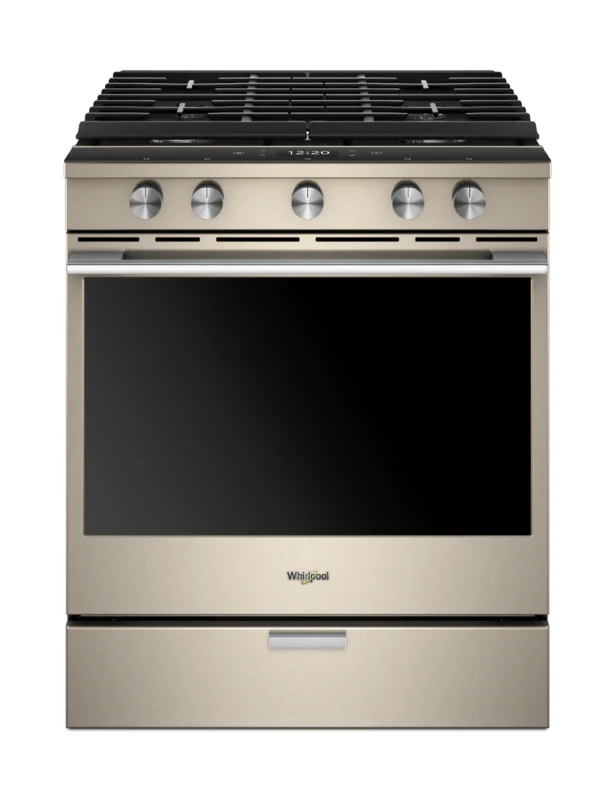 Whirlpool - 5.8 cu. ft Gas Range in Black - WEGA25H0HN STAINLESS STEEL