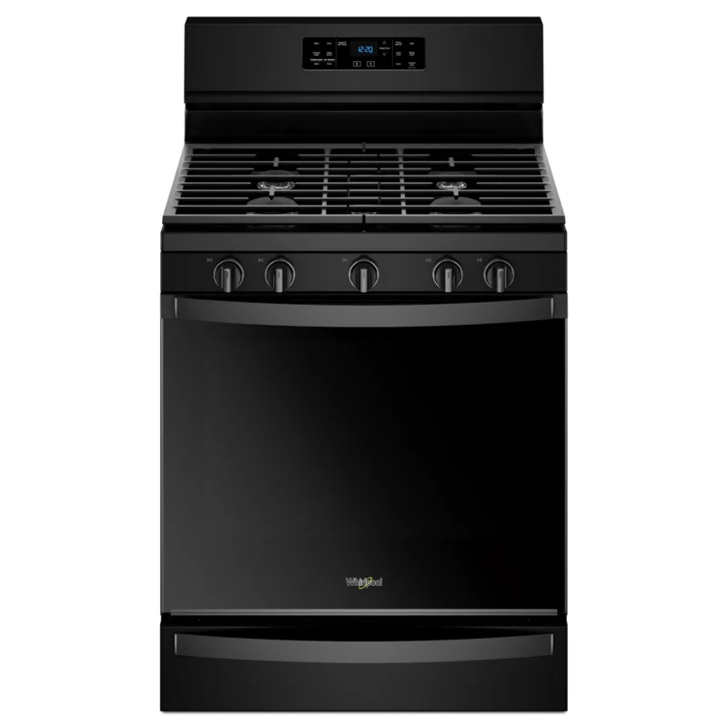 Whirlpool - 5.8 cu. ft Gas Range in Black - WFG775H0HB Black