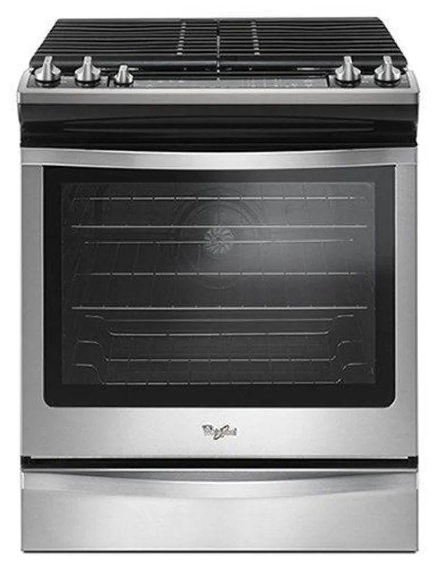 Whirlpool - 5.8 cu. ft Gas Range in Stainless - WEG745H0FS Stainless