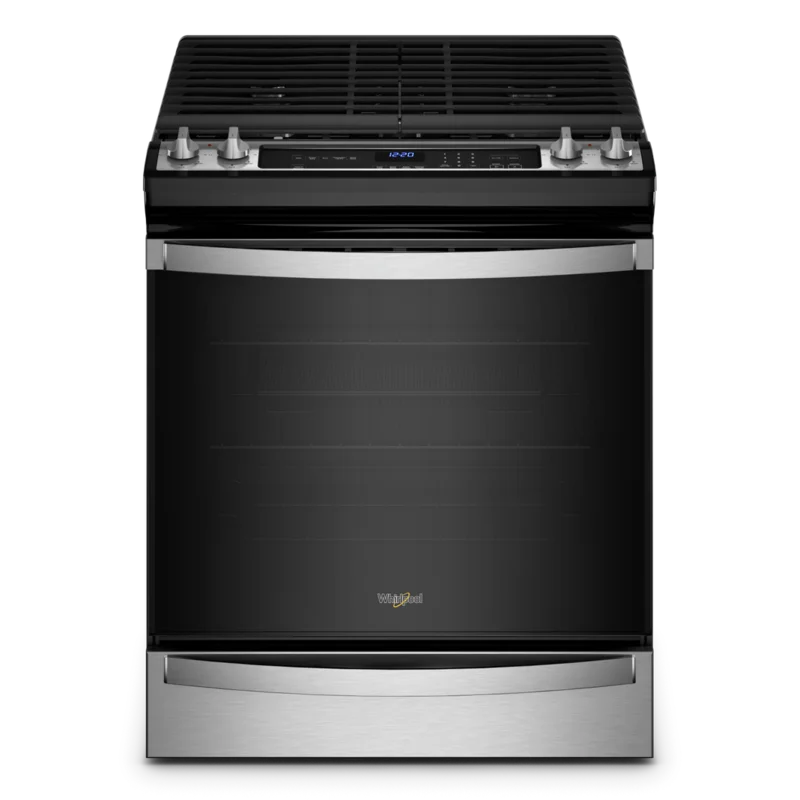 Whirlpool - 5.8 cu. ft Gas Range in Stainless - WEG745H0LZ Stainless
