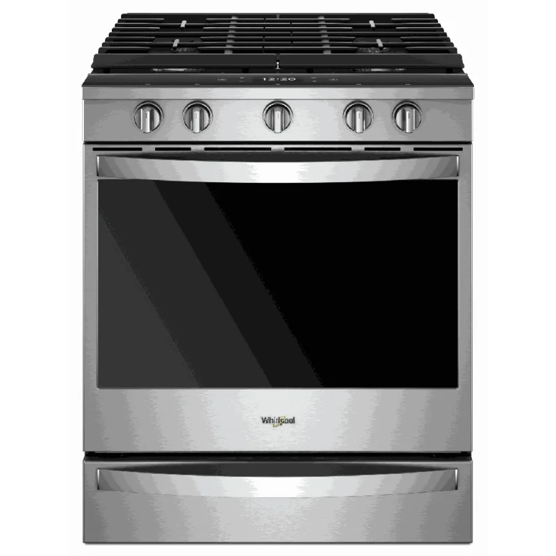 Whirlpool - 5.8 cu. ft Gas Range in Stainless - WEG750H0HZ Stainless
