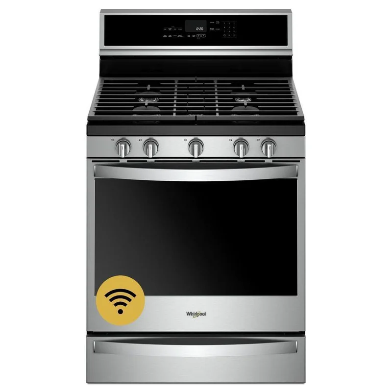 Whirlpool - 5.8 cu. ft Gas Range in Stainless - WFG975H0HZ Stainless