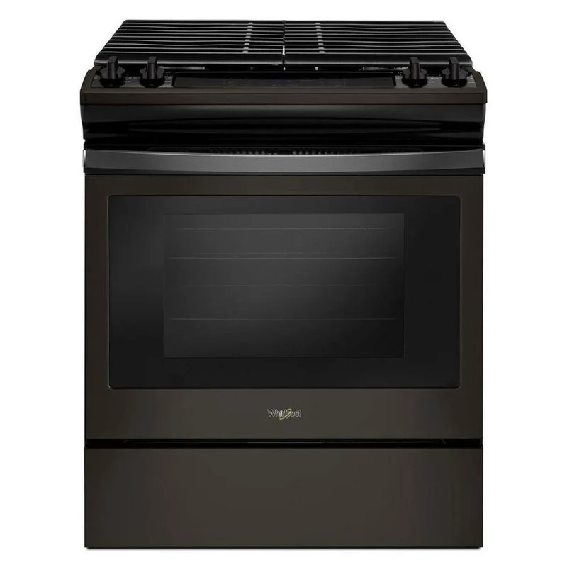 Whirlpool - 5 cu. ft  Gas Range in Black Stainless - WEG515S0FV Black Stainless