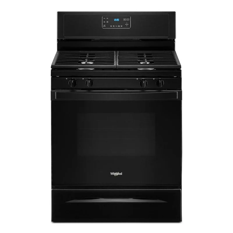 Whirlpool - 5 cu. ft  Gas Range in Black - WFG515S0JB Black