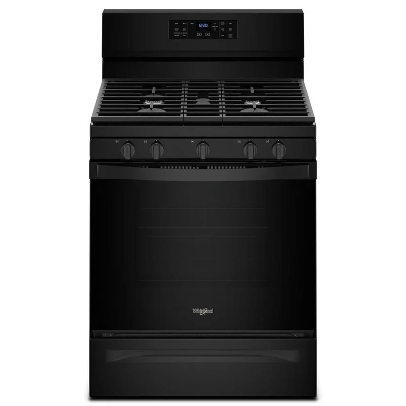 Whirlpool - 5 cu. ft  Gas Range in Black - WFG550S0HB Black