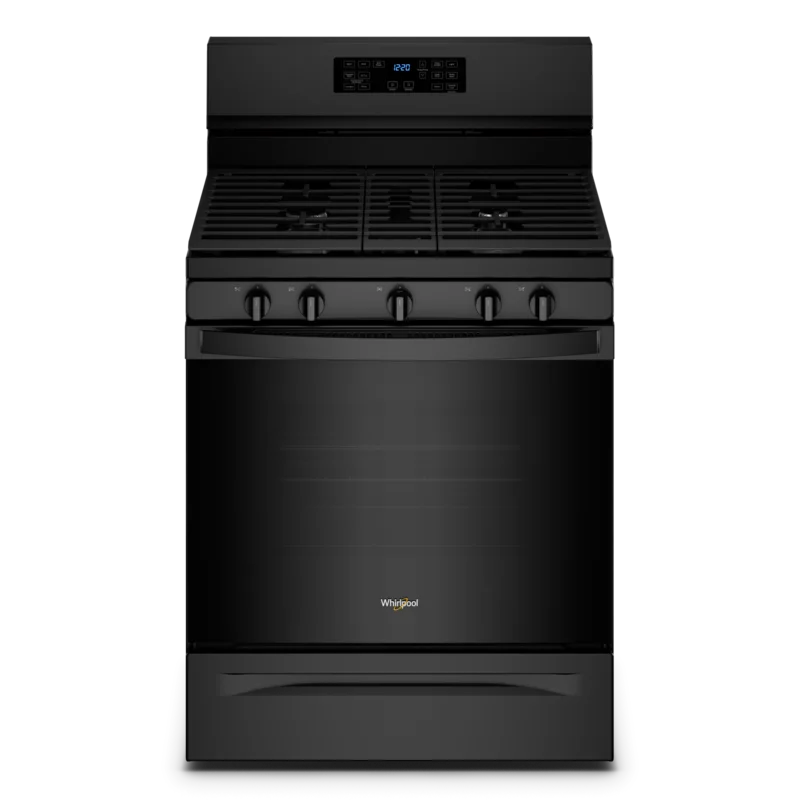 Whirlpool - 5 cu. ft  Gas Range in Black - WFG550S0LB Black