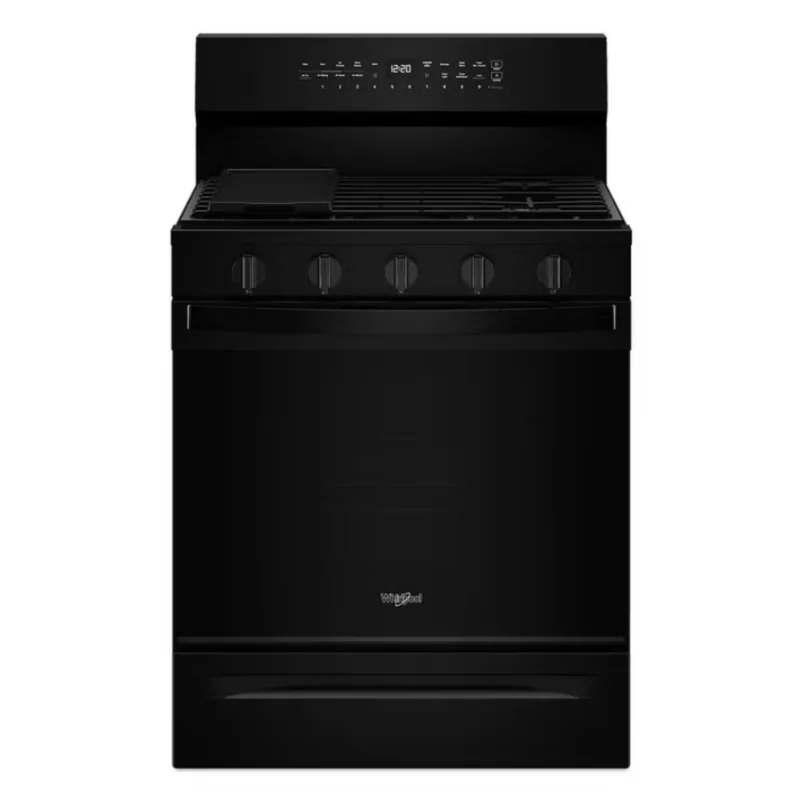 Whirlpool - 5 cu. ft  Gas Range in Black - WFGS5030RB Black