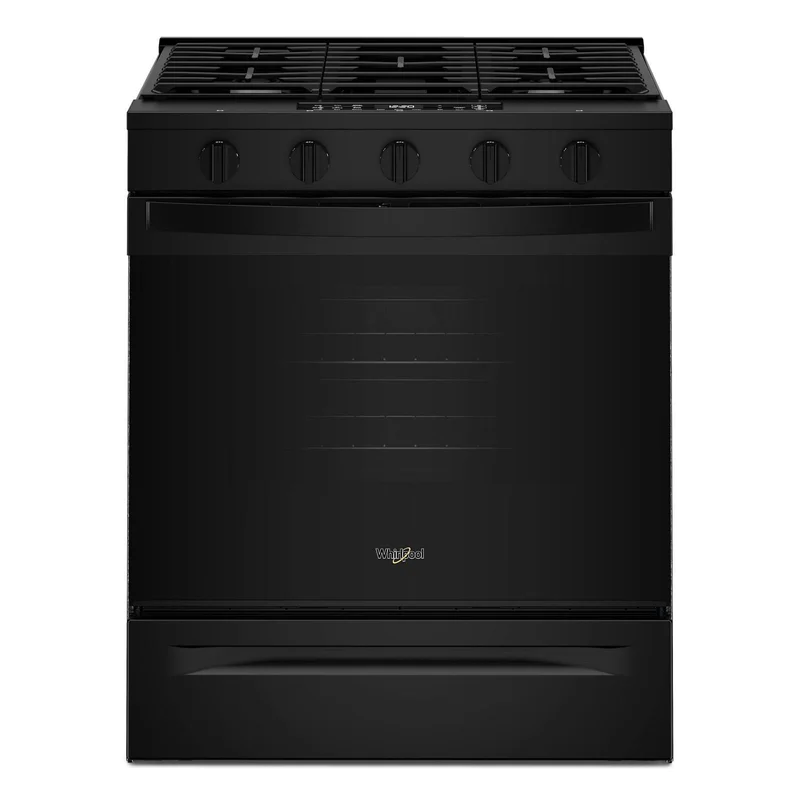 Whirlpool - 5 cu. ft  Gas Range in Black - WSGS5030SB Black