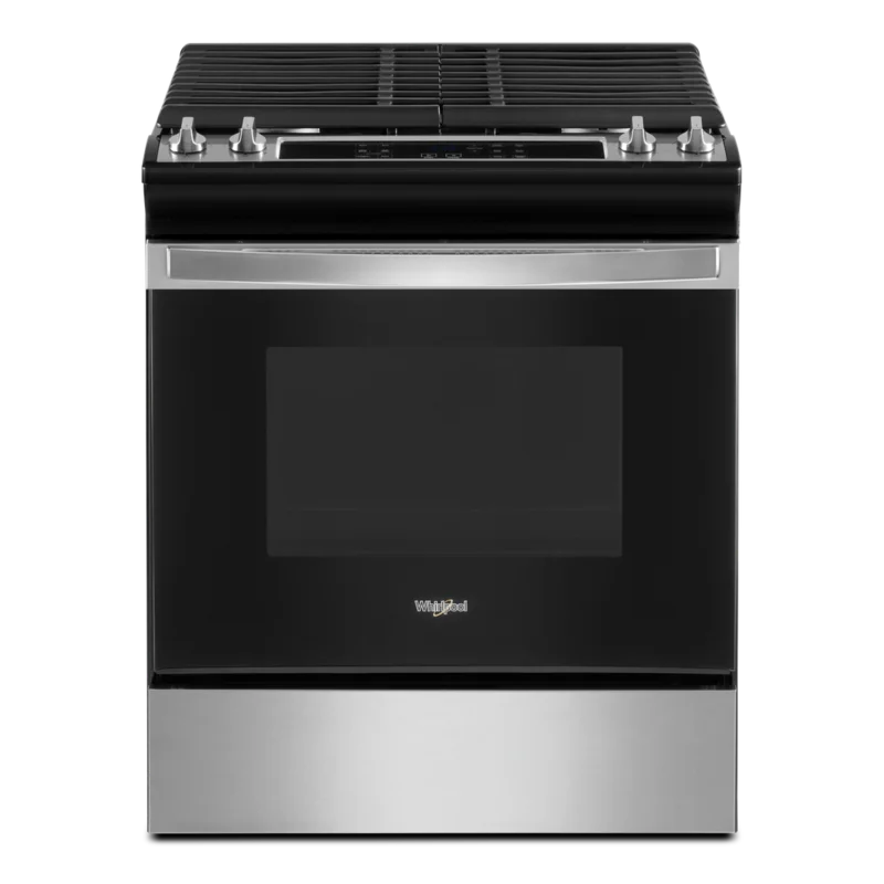 Whirlpool - 5 cu. ft Gas Range in Stainless - WEG515S0LS Stainless