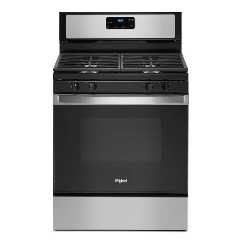 Whirlpool - 5 cu. ft Gas Range in Stainless - WFG515S0JS Stainless