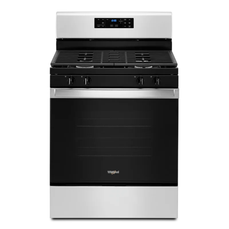 Whirlpool - 5 cu. ft Gas Range in Stainless - WFG515S0MS Stainless
