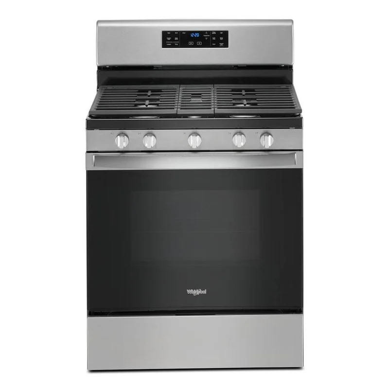 Whirlpool - 5 cu. ft Gas Range in Stainless - WFG535S0JZ Stainless