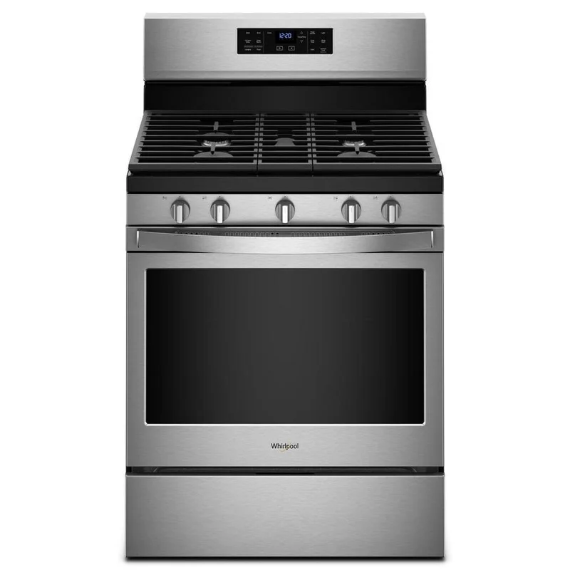 Whirlpool - 5 cu. ft Gas Range in Stainless - WFG550S0HZ Stainless