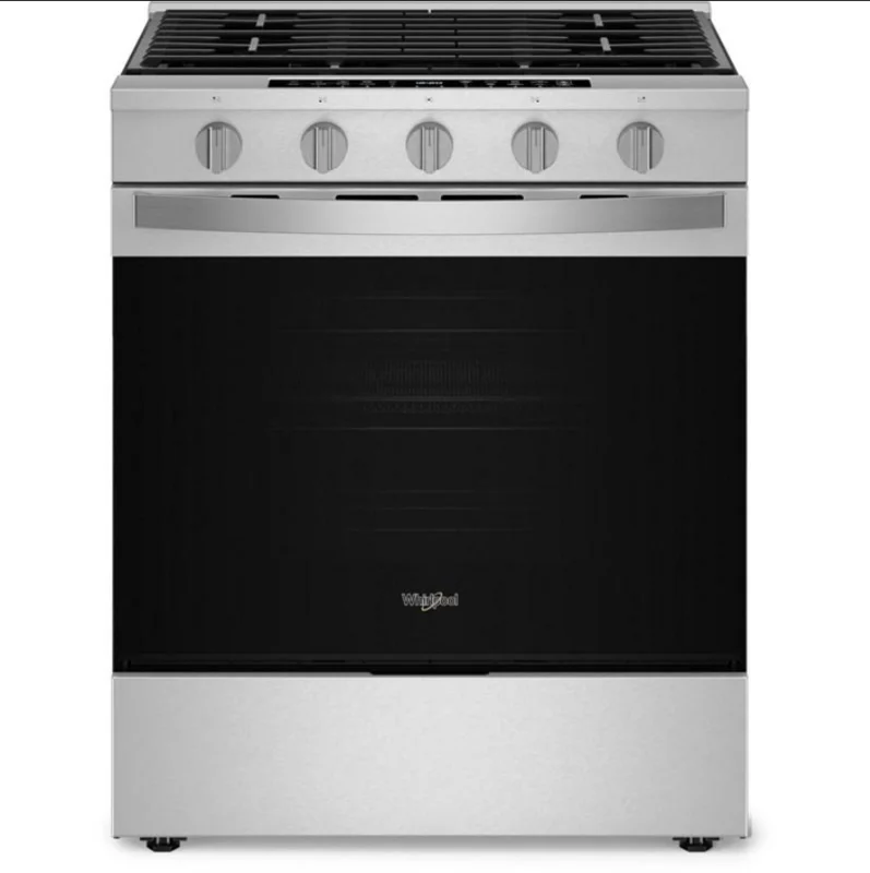 Whirlpool - 5 cu. ft Gas Range in Stainless - WSGS7530RZ Stainless