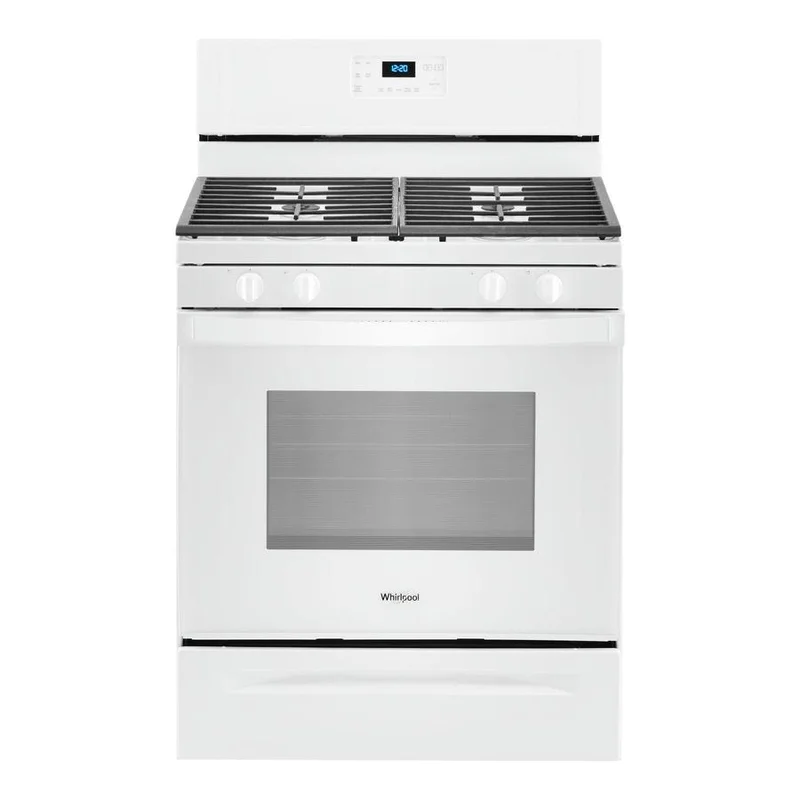 Whirlpool - 5 cu. ft Gas Range in White - WFG515S0JW White