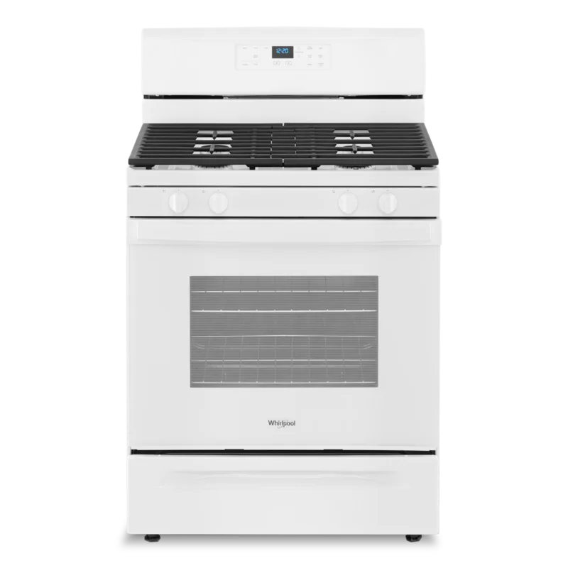 Whirlpool - 5 cu. ft Gas Range in White - WFG515S0MW White