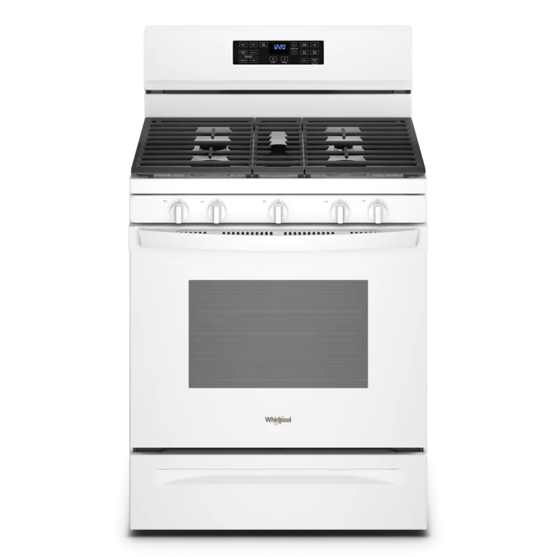 Whirlpool - 5 cu. ft Gas Range in White - WFG550S0LW White
