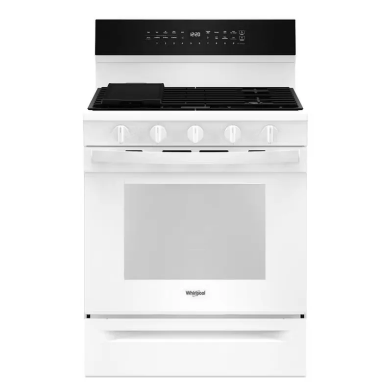 Whirlpool - 5 cu. ft Gas Range in White - WFGS7530RW White