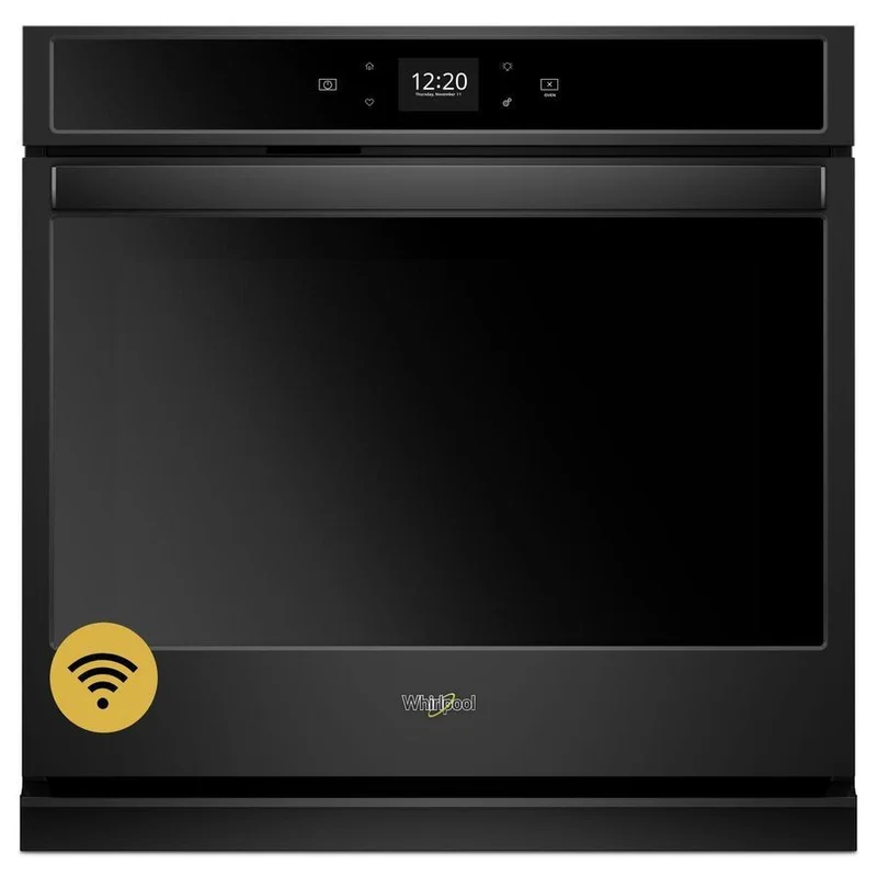 Whirlpool - 5 cu. ft Single Wall Oven in Black - WOS51EC0HB Black