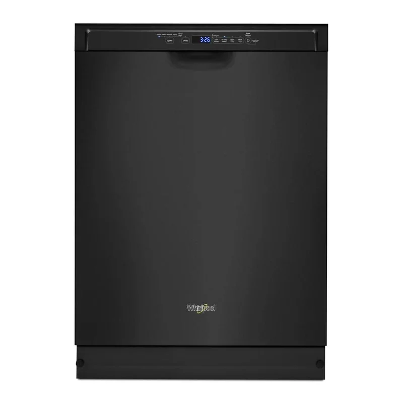 Whirlpool - 50 dBA Built In Dishwasher in Black - WDF560SAFB Black