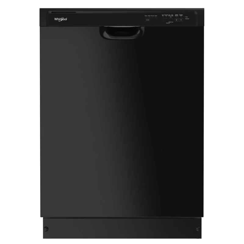 Whirlpool - 57 dBA Built In Dishwasher in Black - WDF341PAPB Black